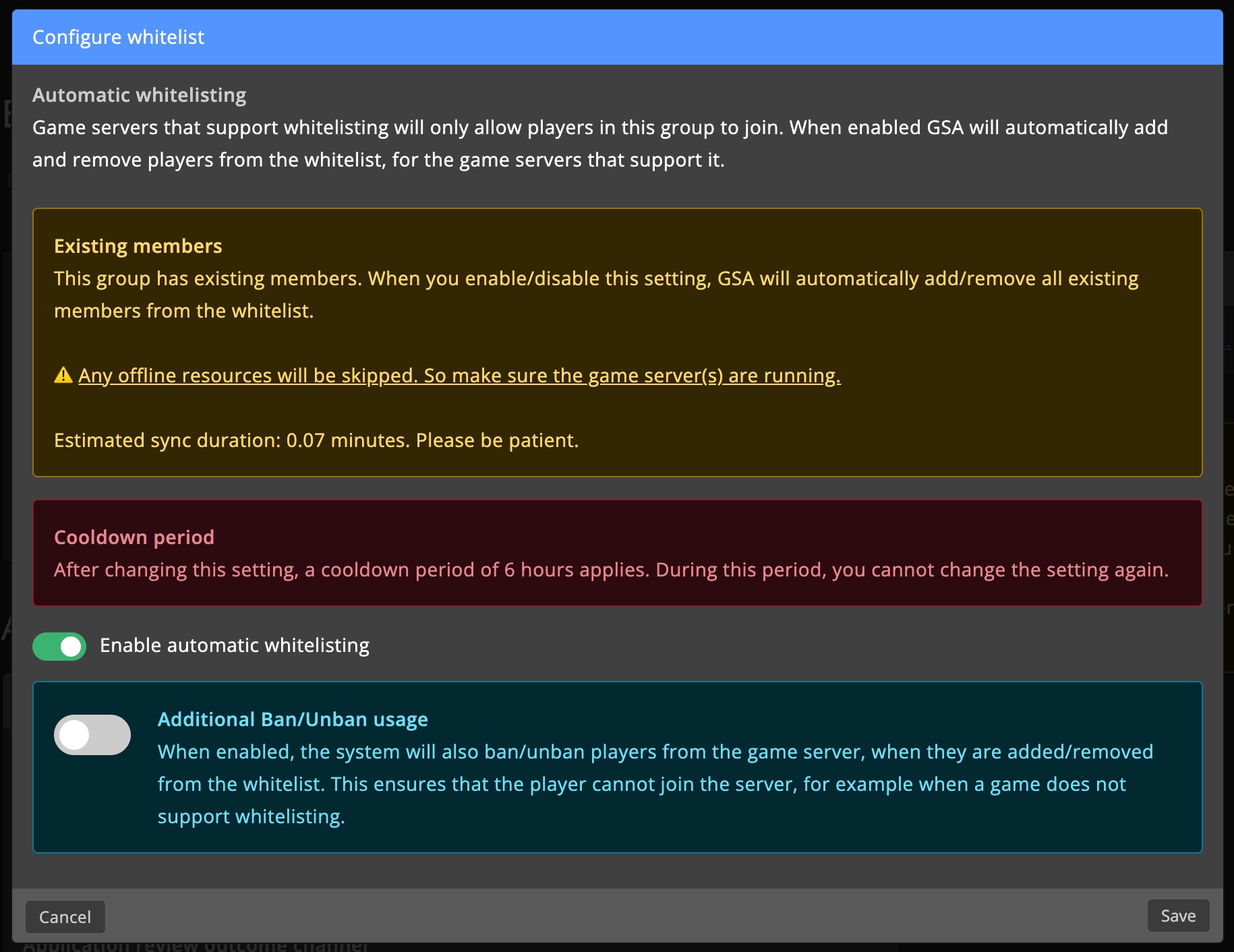 Whitelist
