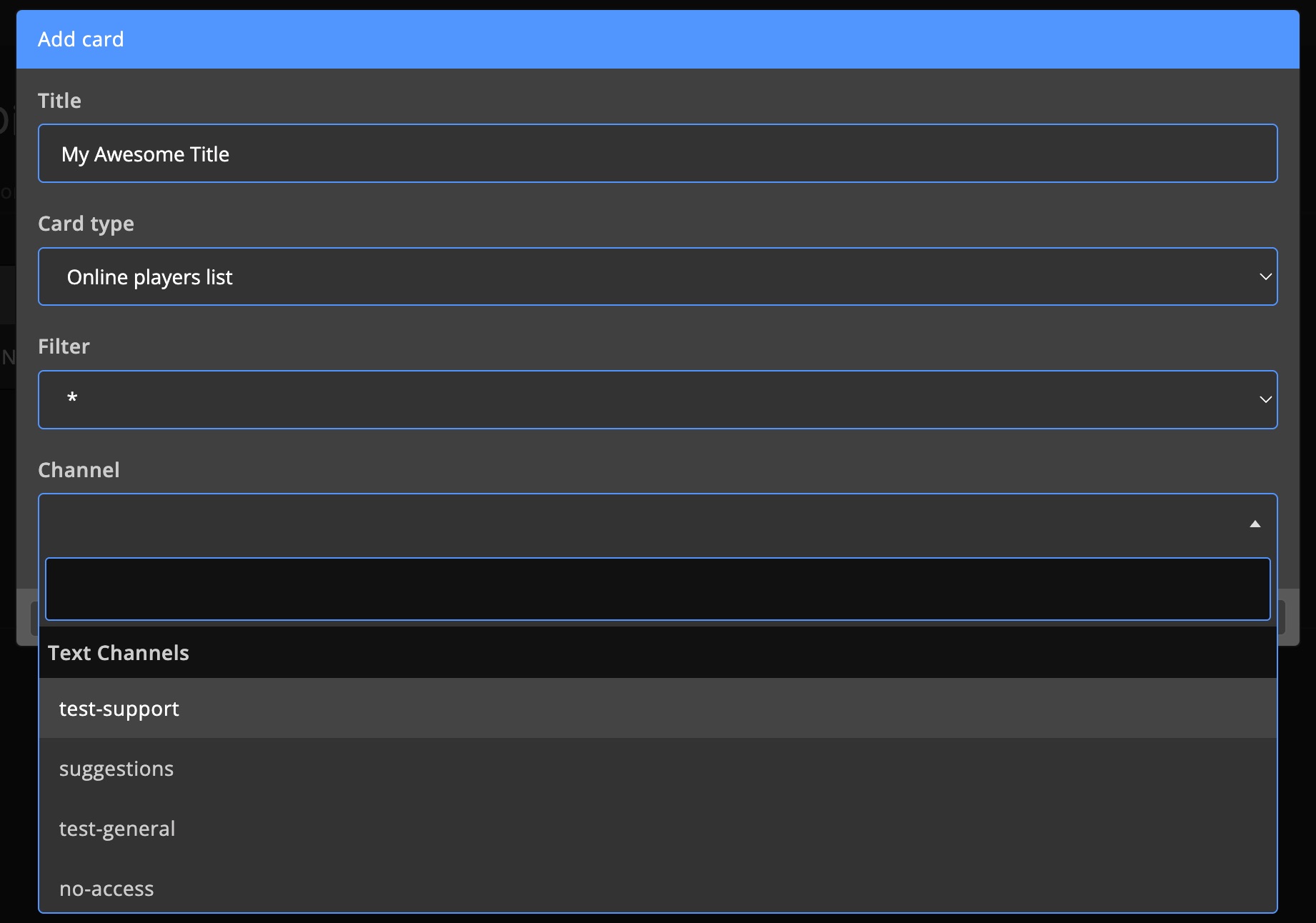 Discord bot - Add dynamic card 2