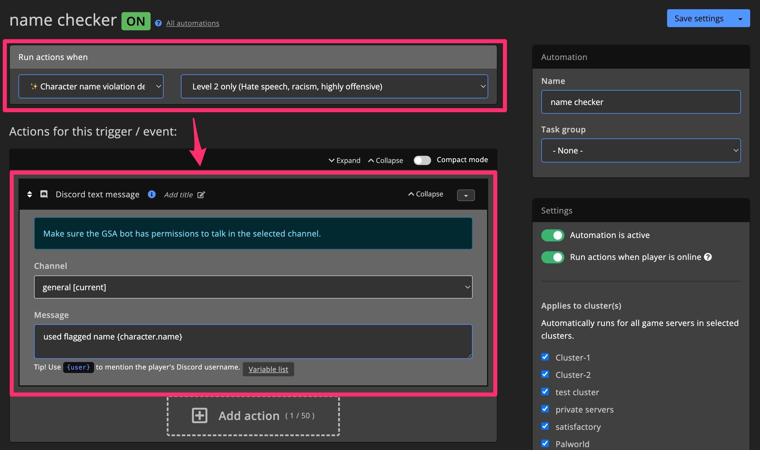 AI tools - Username violations task example