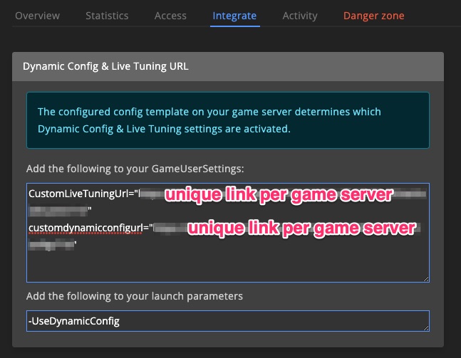 Integrate ARK: Survival Evolved game server - Dynamic configs / Live Tuning
