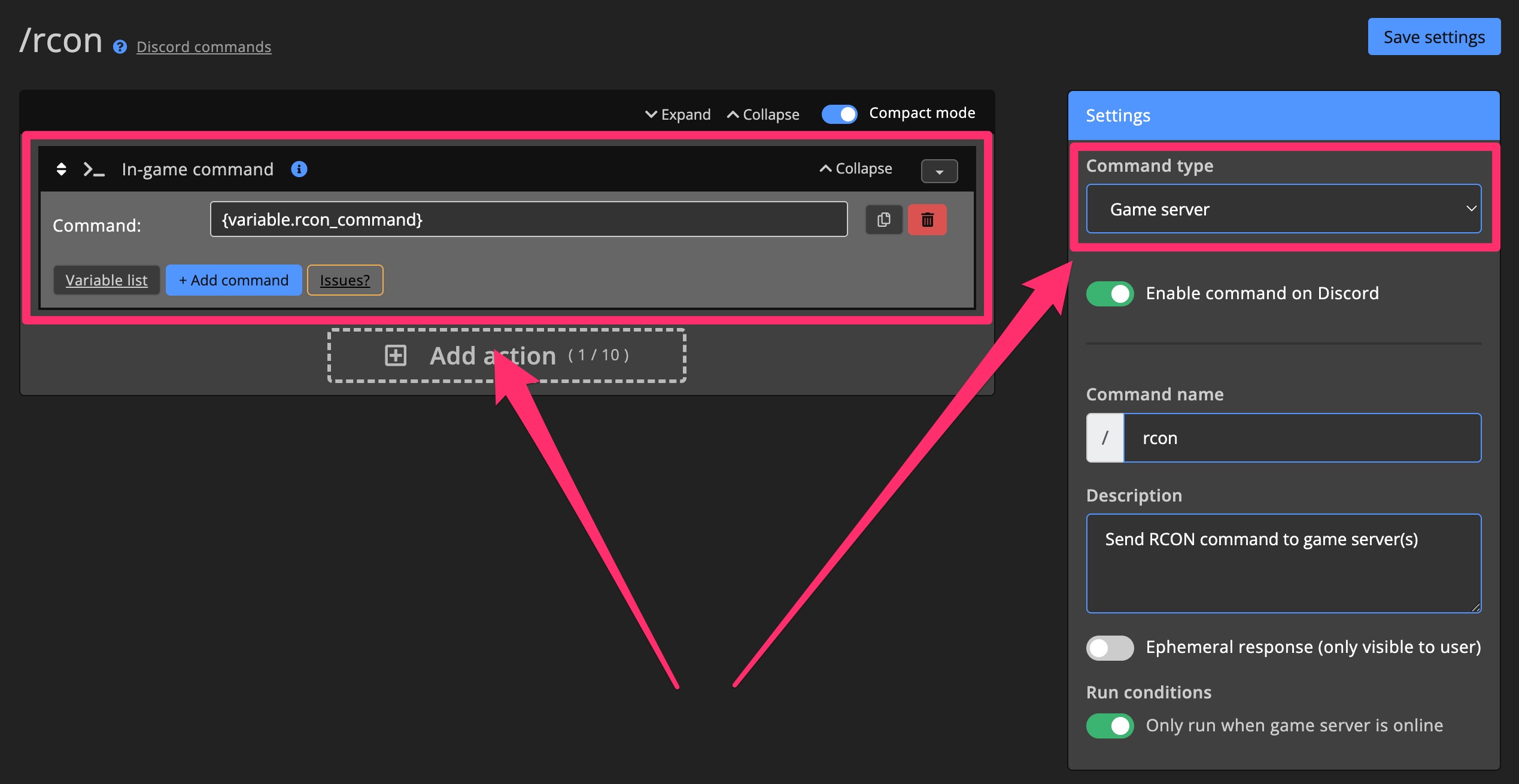 Discord bot - Argument example 1.1