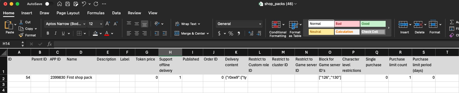 Monetization - CSV tools - Details