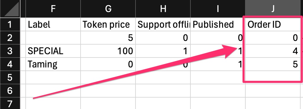 Monetization - CSV tools - Details - Order ID field