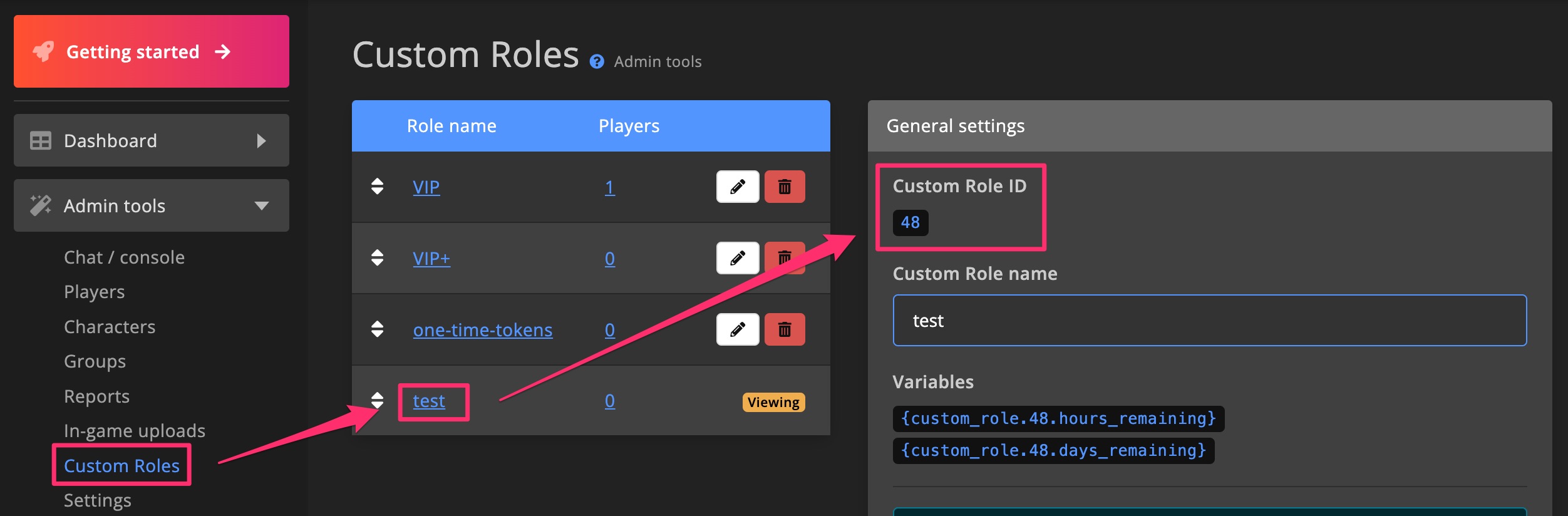 Monetization - CSV tools - Details - Restrict Custom Role ID field 2