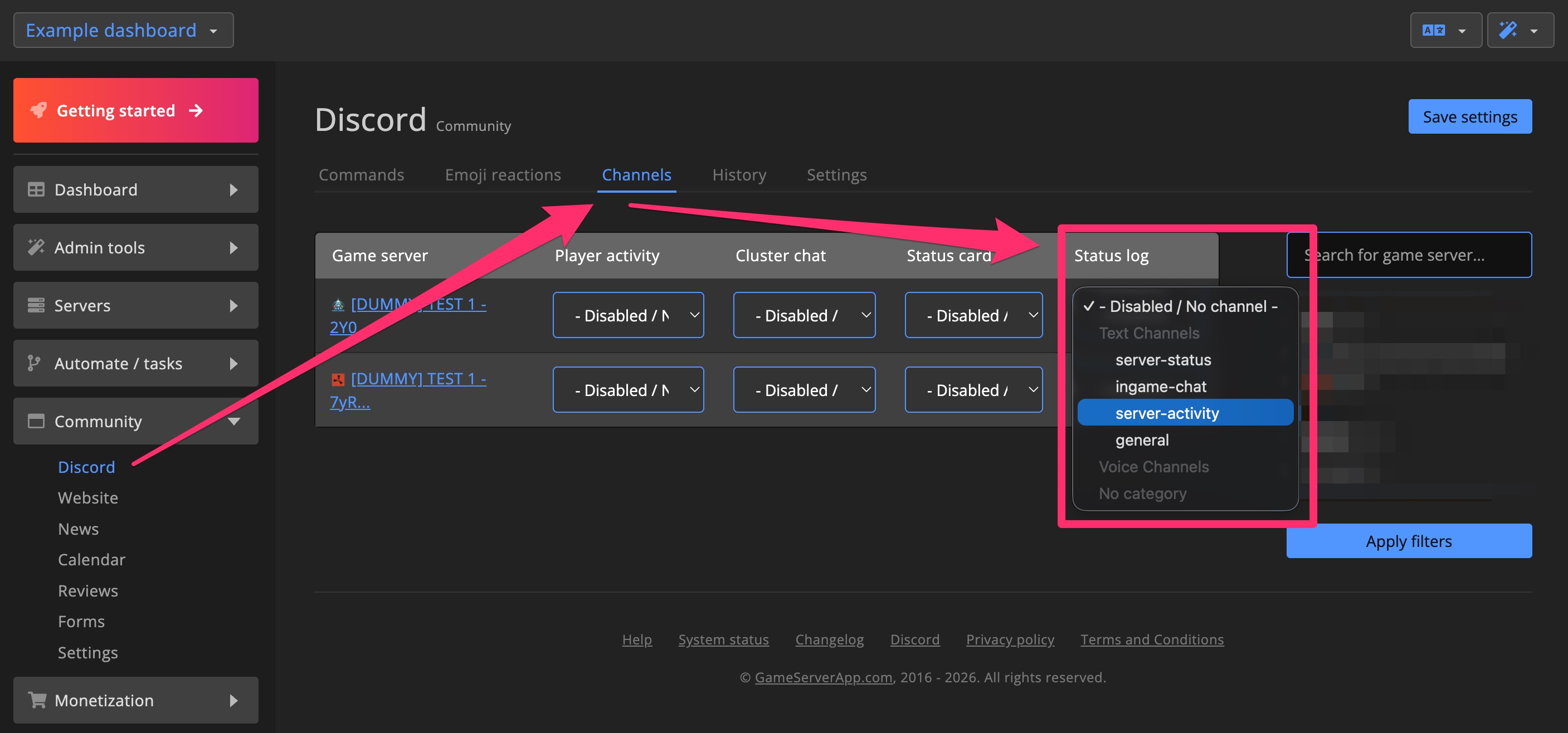 Discord bot - Player join / leave