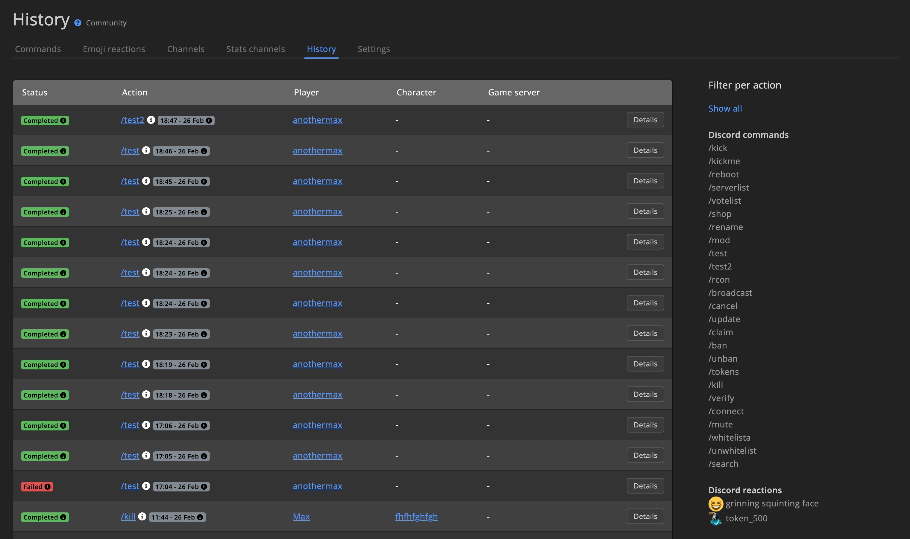 Discord bot - History