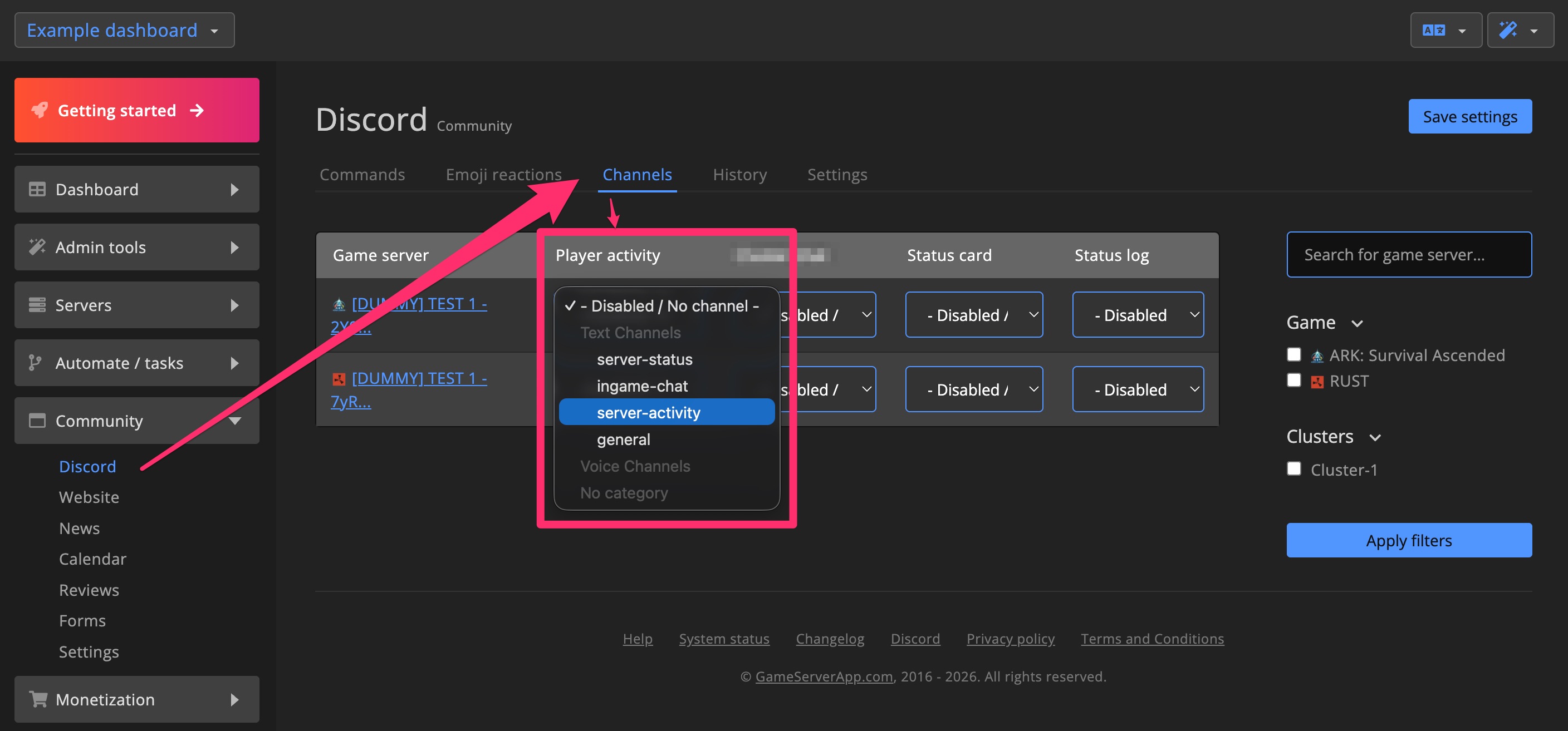 Discord bot - Player join / leave