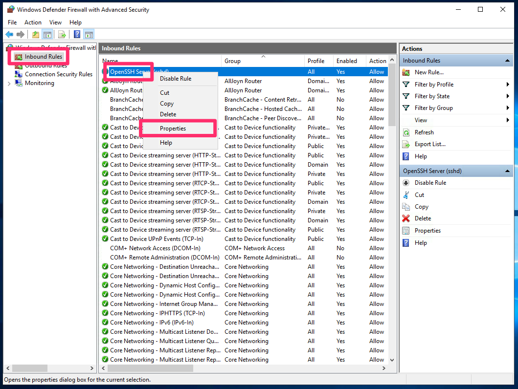 Find right firewall rule