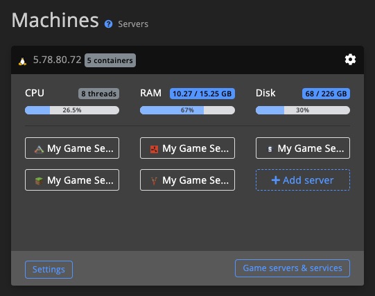 Machine overview 1