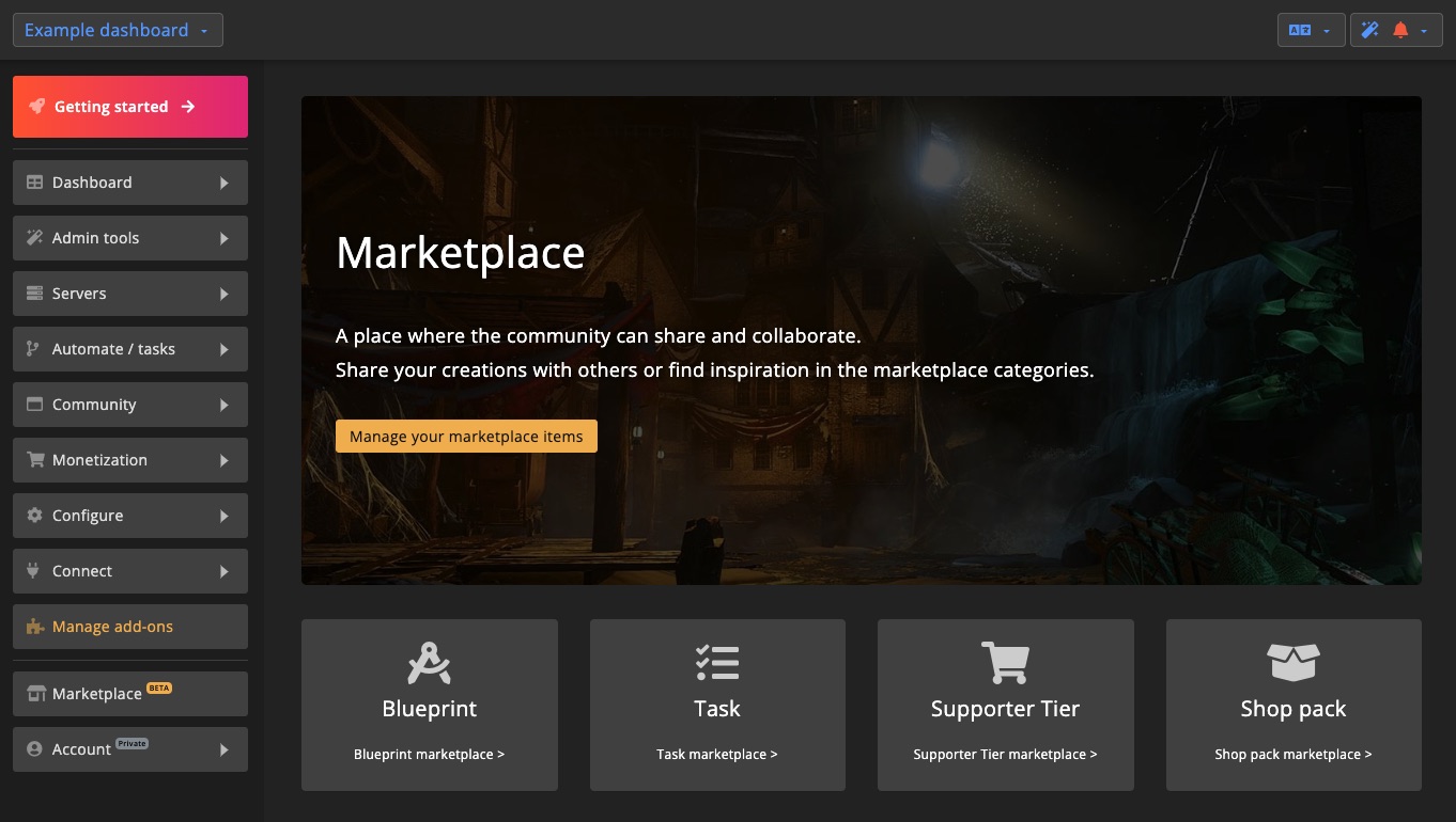 Marketplace - overview