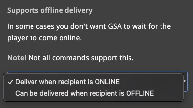Monetization - Settings - Offline delivery