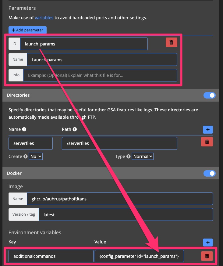 Blueprint - Create existing Docker container blueprint - Register configuration file