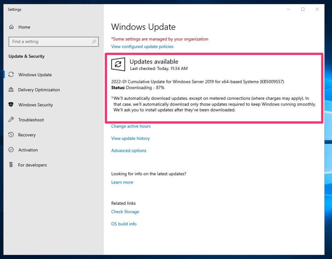 Windows update 2